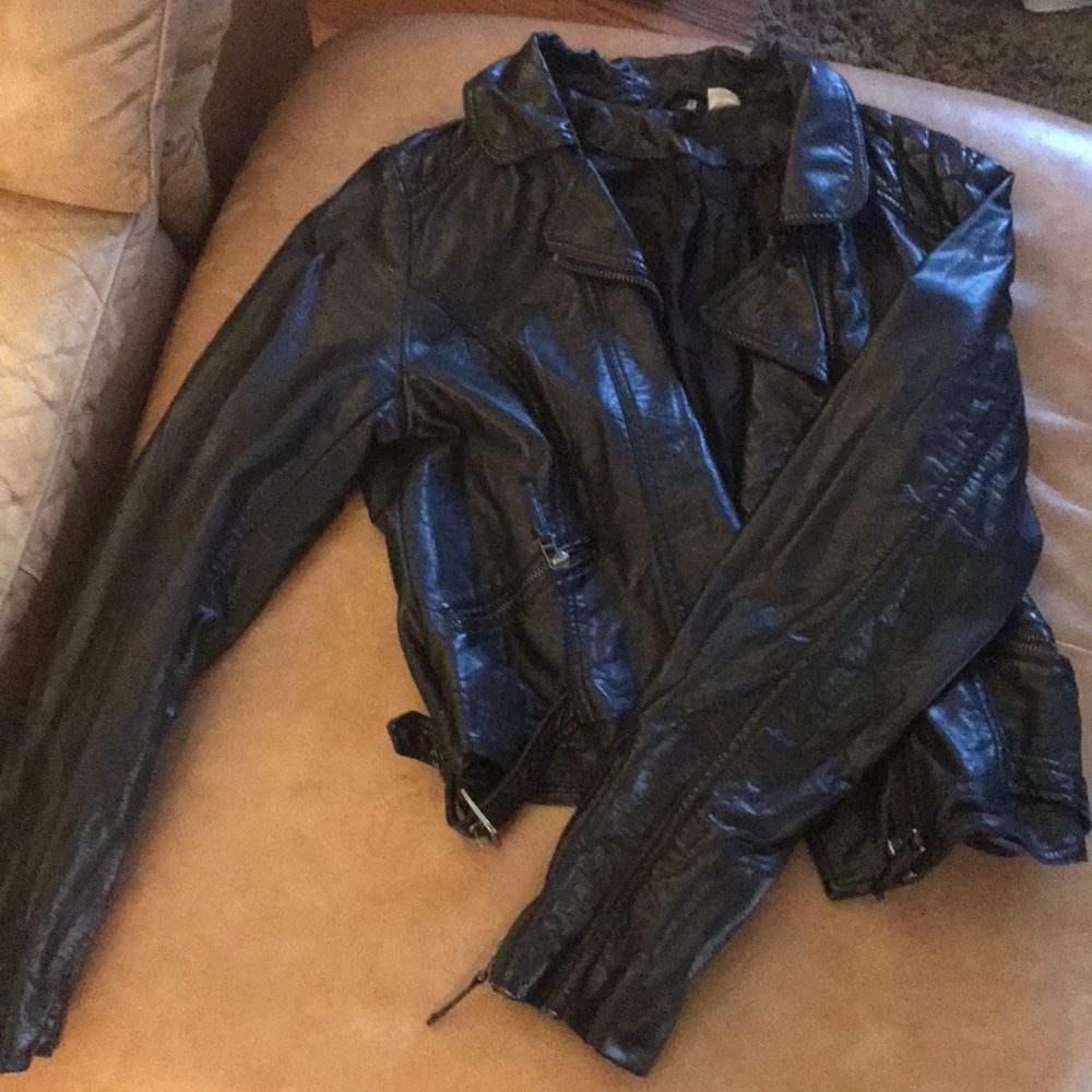 Faux leather jacket